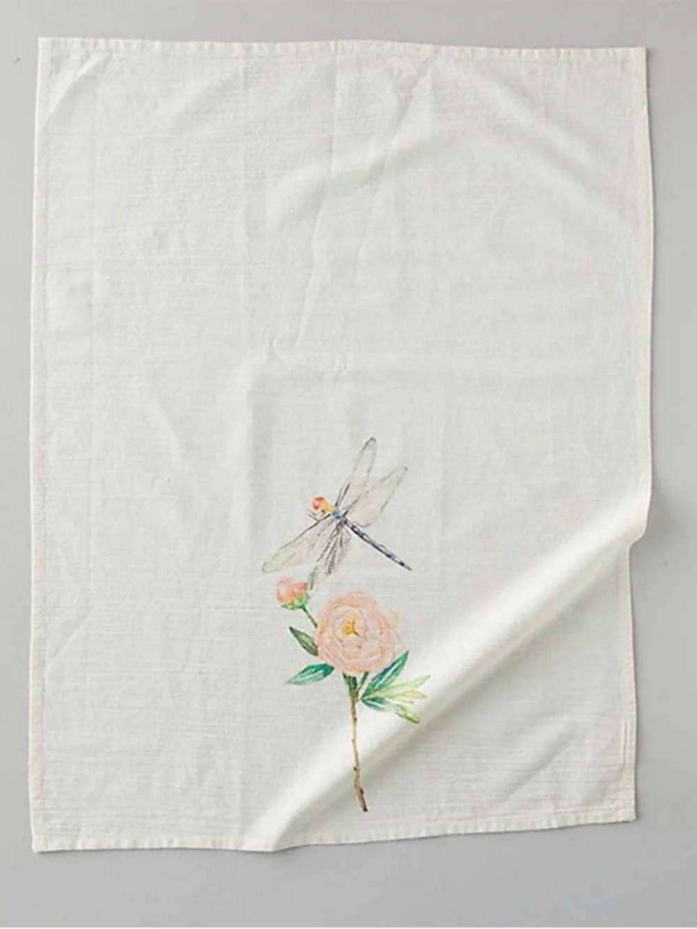 New🌟Terrain-DRAGONFLY AND PEONY TEA TOWEL